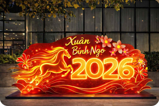 Thiết Kế  Concept Trang Trí Tết 2026 Nha Trang